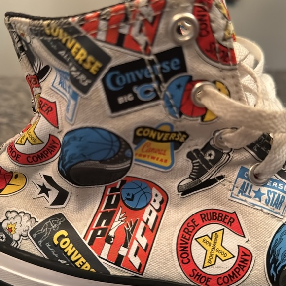 Converse chuck taylor High-Top Sneakers with Graphic Print 8 - Picture 3 of 14